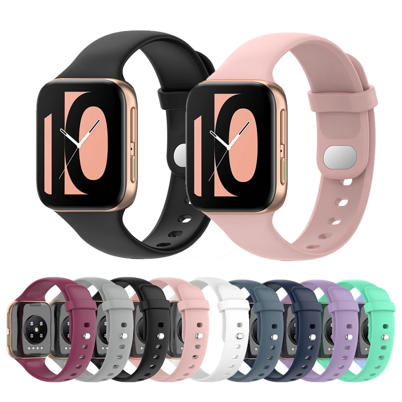 

Силиконовый ремешок для смарт-часов Oppo Watch 41 мм 46 мм, водонепроницаемый спортивный браслет для смарт-часов Oppo Watch 46 мм 41 мм, браслет