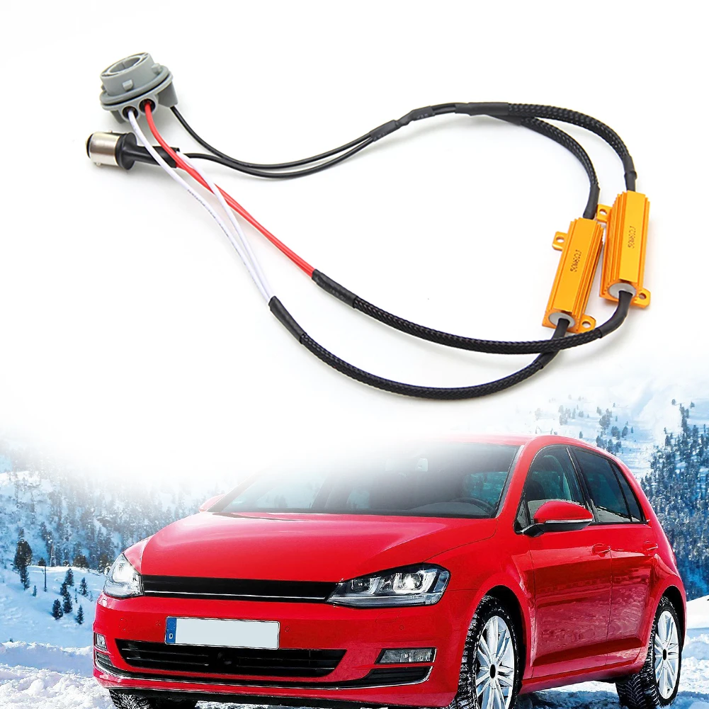 2 шт. 1157 сопротивление Мощность нагрузки декодирование резистор тормоза