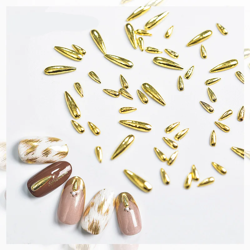 Новинка 100 шт./лот 3d ювелирные изделия из сплава для ногтей наклейки