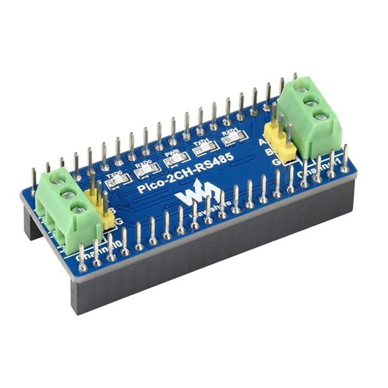 

Pico-2CH-RS485, 2-канальный модуль RS485 для Raspberry Pi Pico, трансивер SP3485, UART в RS485, стандартный Pi Pico Header