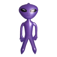 1pc alien shaped doll model inflatable alien doll party decor purple