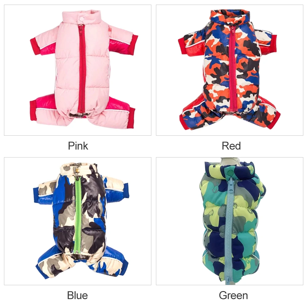 Новая зимняя одежда для собак теплая куртка толстое пальто щенков маленькие