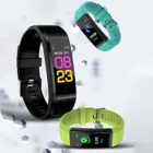 115Plus 0,96 дюйма IPS цветные Смарт-часы браслет монитор частоты ударов-Смарт-часы с Bluetooth мониторинг пульса спортивные часы