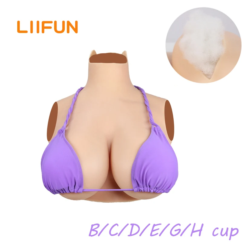 

Liifun Realistic Silicone Big Breast Forms Fake Boobs Enhancer Tits for Crossdresser Pechos Shemale Transgender Drag Queen Cosp