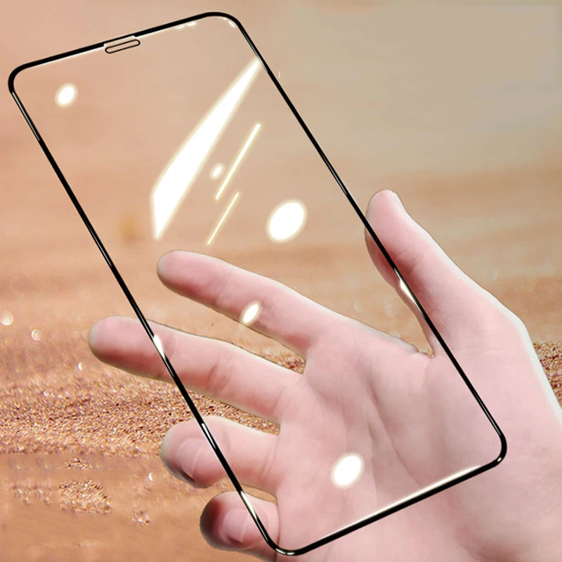 10 шт. закаленное стекло полное покрытие защита экрана для iPhone 12 Mini 11 Pro Max XS XR X 8 7 6