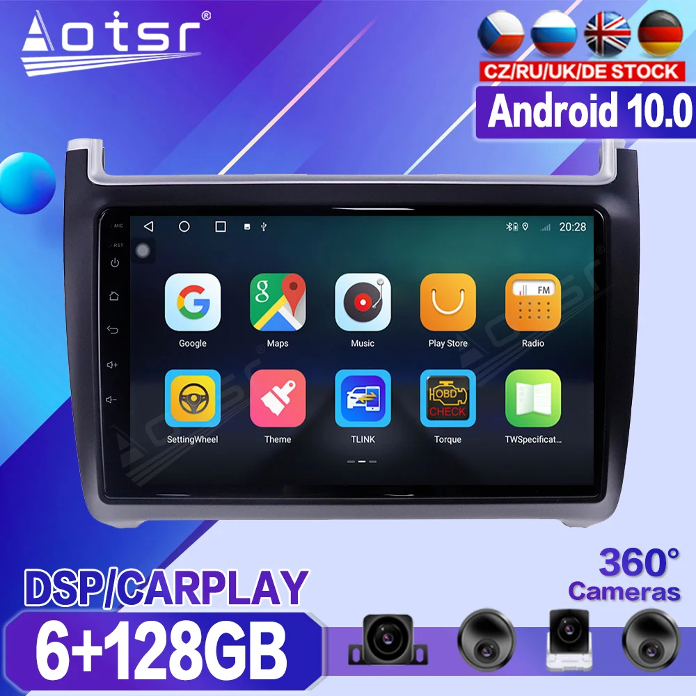 

For Volkswagen Polo 2008 2009 2010 2011 2012 - 2015 Car Multimedia Player Recorder Stereo Android Radio GPS Audio Navi Head Unit