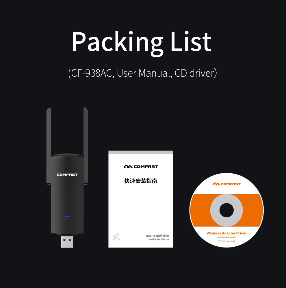 1900 Мбит/с Высокая Мощность USB3.0 Wifi адаптер сетевая карта RTL8814AU двухдиапазонный 5 8G/2