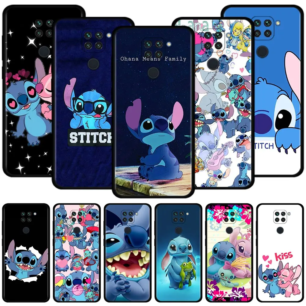 

Cartoon Lilo Stitch Case For Xiaomi Redmi Note 10 11 9 Pro 9S 9T Redmi Note 9 10 11 Pro Back Cover Fundas Coque