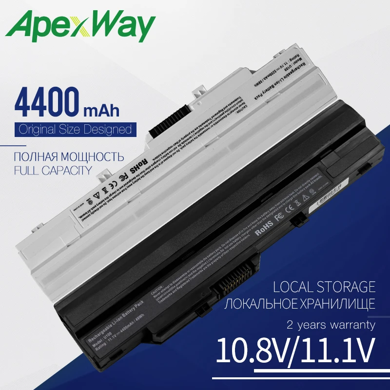 

Apexway Laptop Battery For MSI BTY-S11 BTY-S12 Wind U100 L1300 L1350 L1350D U100X U100W U135DX U210 U270 U90X Wind12 U200 U230