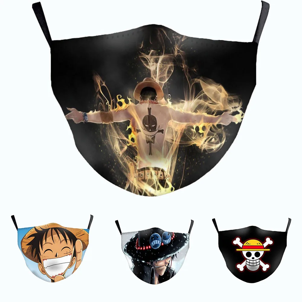 Лидер продаж аниме цельная маска для женщин и мужчин Luffy Ace косплея Пылезащитная