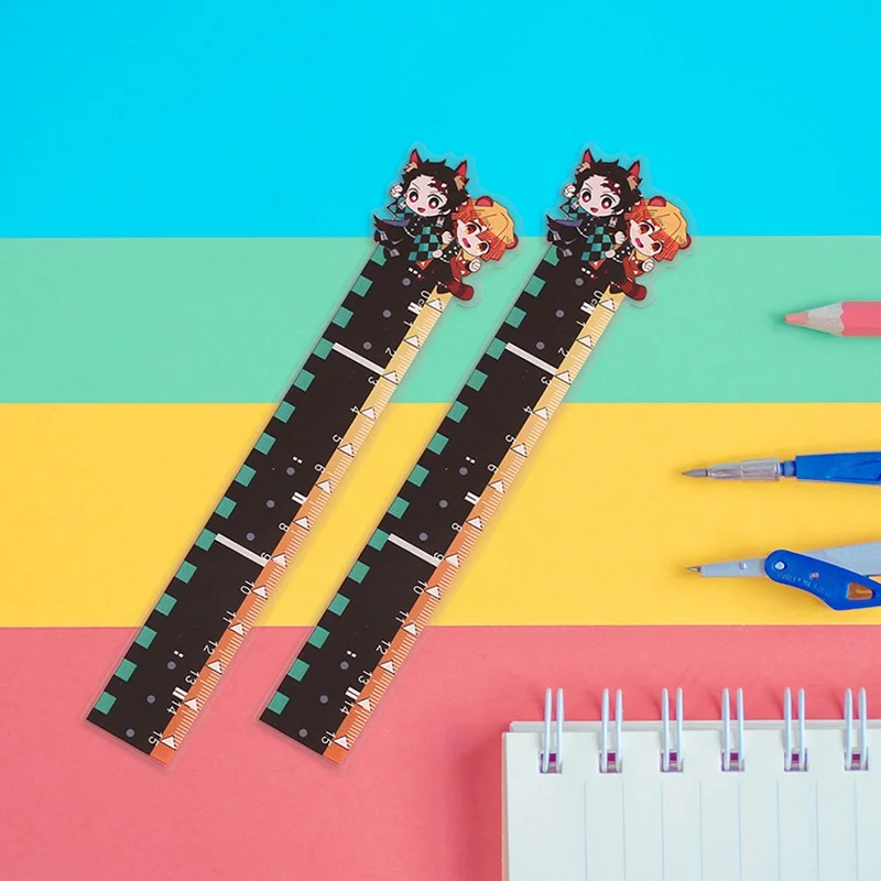

Anime Demon Slayer Ruler Measuring Scale Students Cartoon Measure Ruler Gift For Kids School Supplies Office Stationery