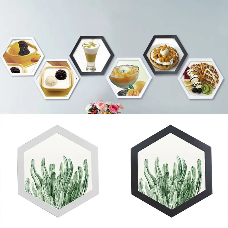Nordic шестиугольник настенная рамка для фото в виде геометрических фигур