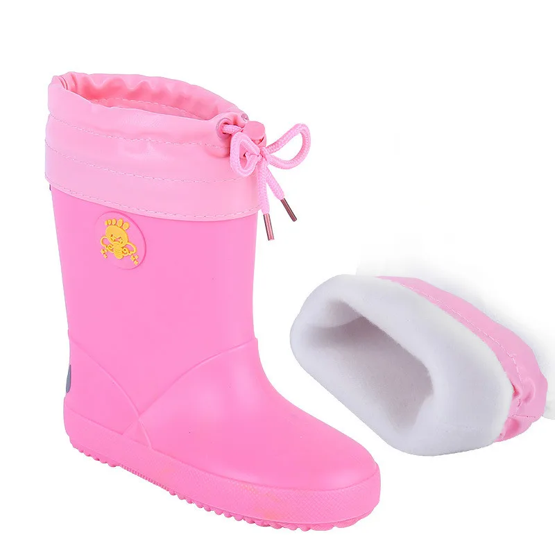 Детские непромокаемые сапоги для девочек и мальчиков Нескользящие резиновые