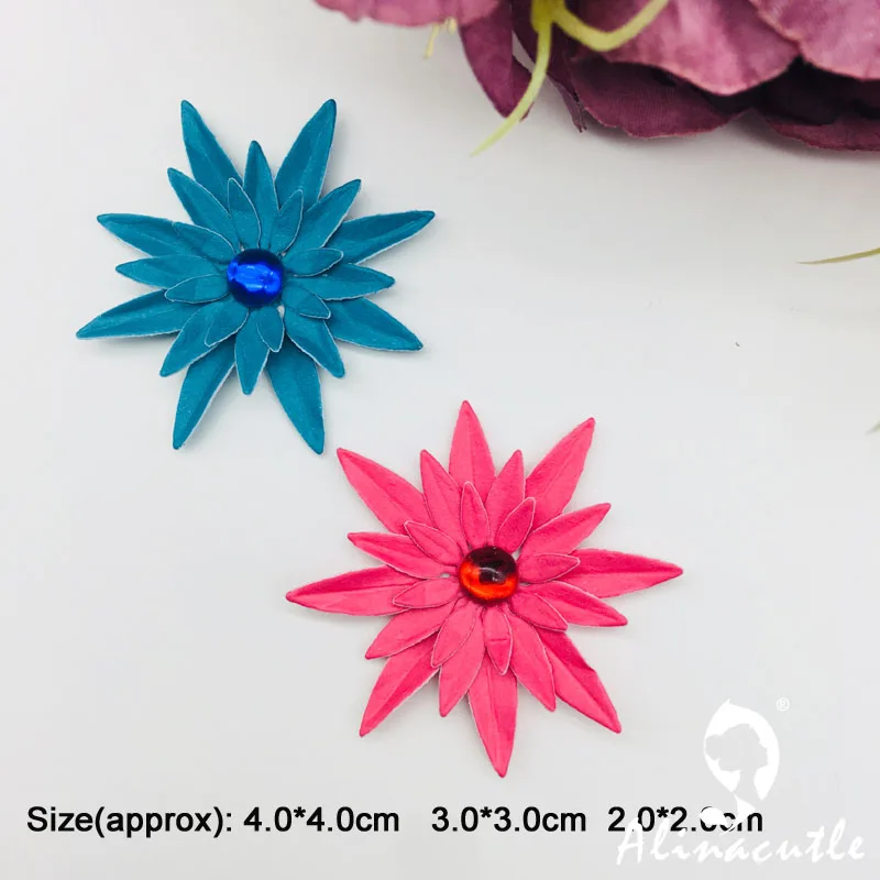 Металлическая резка высечки Весенняя трава цветок Скрапбукинг Бумага ручная