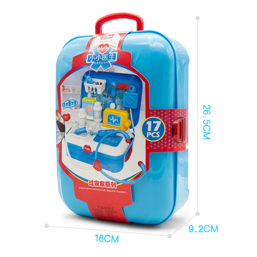 

17pcs Kids Pretend Doctor Set Portable Backpack Medical Kit Doctor Toys Classic Role Play Game Toys for Children Gifts