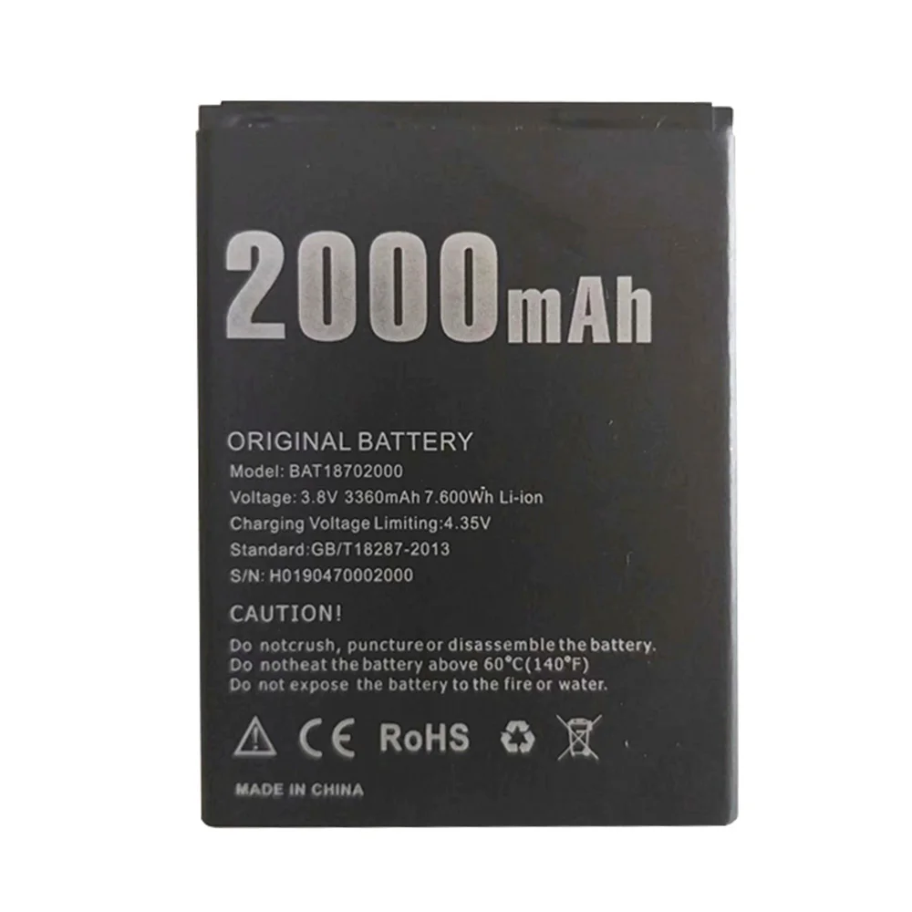 DOOGEE X50 запасная батарея BAT18702000 2000 мАч большая емкость литий-ионная Для X 50 смартфон