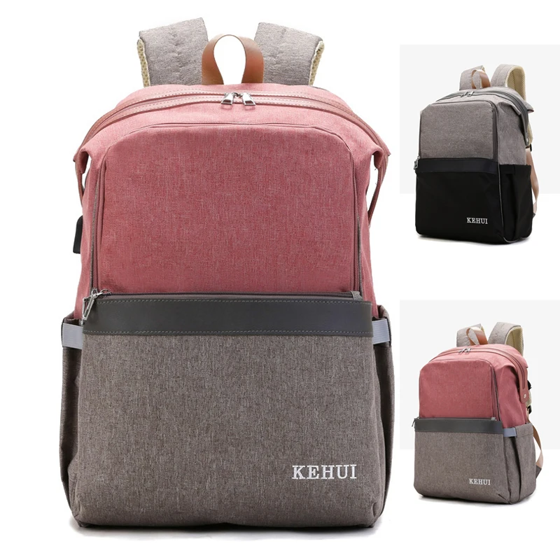 

Baby diaper bag large casual type suitable for mom and dad waterproof portable detachable bottle bag travel backpack
