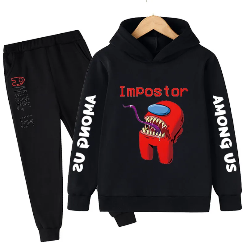 

2021 children's clothing children's clothing suit boys' hoodie pants 2-piece set children's clothing baby cute clothing 4-14