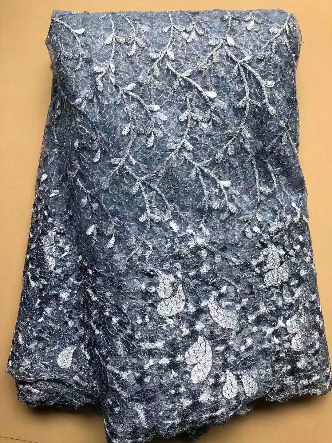 Оптовая цена французский тюль кружева ткань вышивка нигерийские сеточка ткани