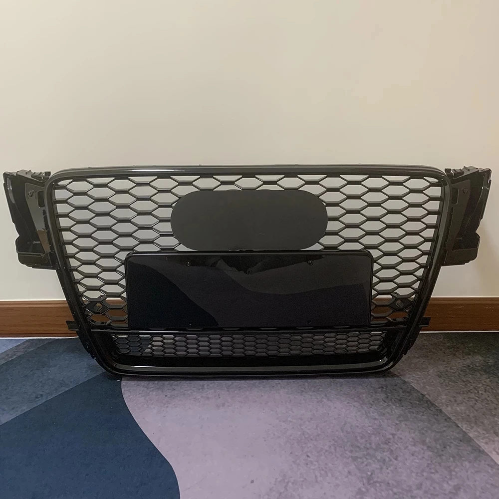 

Для RS5 стиль Передняя Спортивная Шестигранная сетчатая сотовая бленда глянцевый черный для Audi A5/S5 B8 2008 2009 2010 2011 для Quattro Style