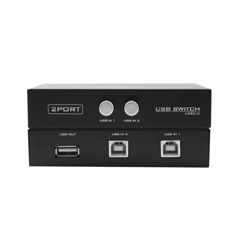 2 порта ручной коммутатор USB 0 для двух компьютеров совместного использования 1
