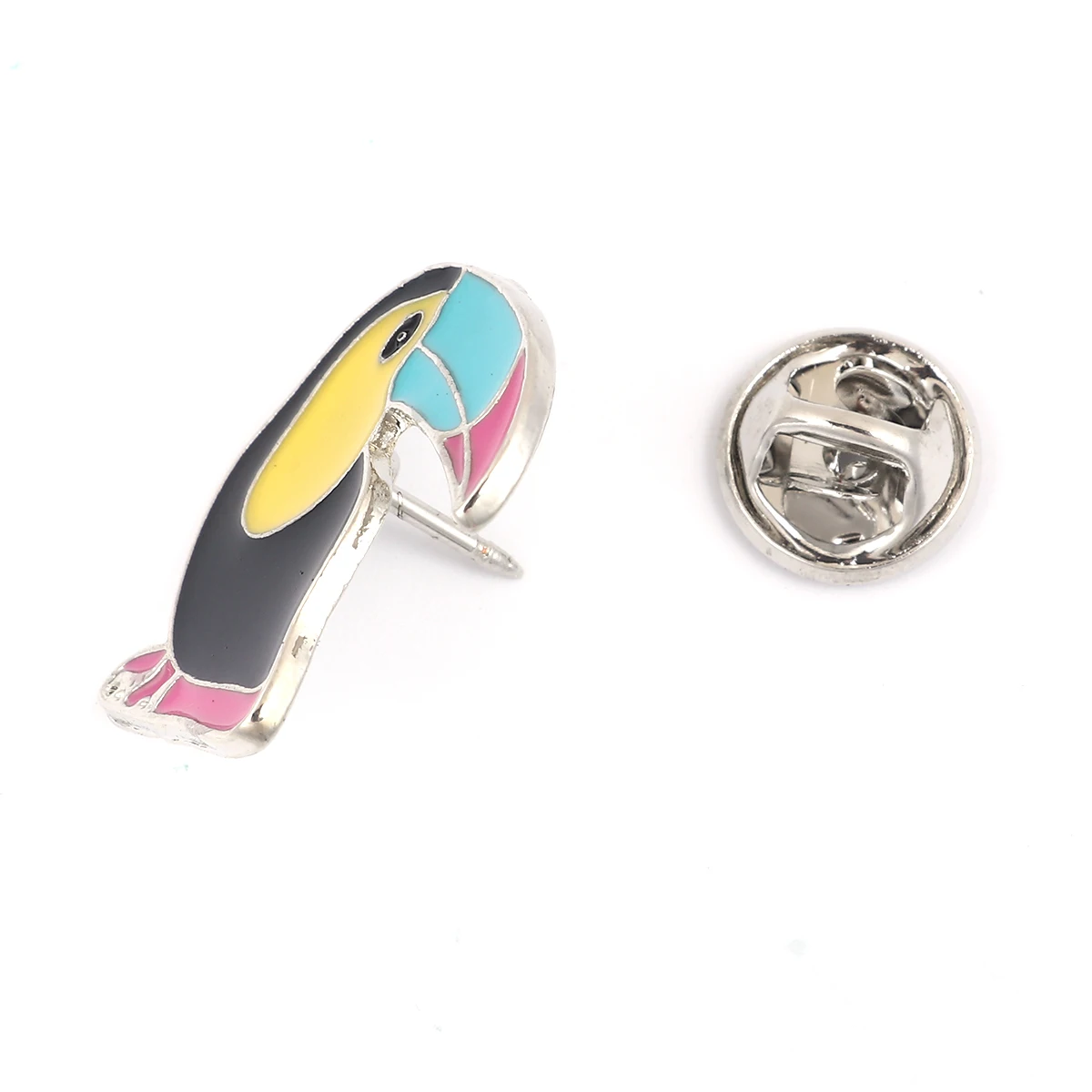 

Pin Brooches Bird Multicolor Enamel Summer Short Sleeve Accessory Brooch 24mm X 22mm, 1 Piece