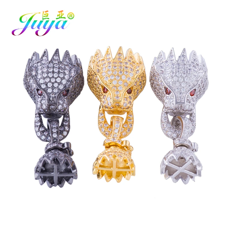 Juya DIY бусины ювелирные изделия застежки поставки Леопард застежка для закрывания Дракон застежки для натуральных камней Жемчуг Бисероплетение ювелирных изделий