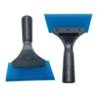 blue car sticking tool black rubber handle tendon wiper soft rubber scraper squeeze water cleaning squeegee car tools