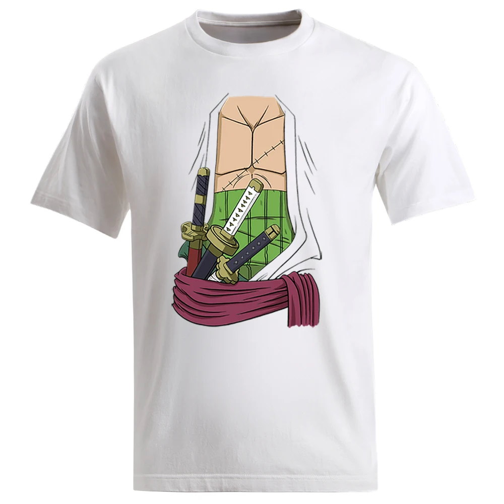 

Anime Funny Anime Streetwear Tshirts Mens Roronoa Zoro Sabre Harajuku Clothing Tee Shirts Man Korean Oversize Male Tee Shirt