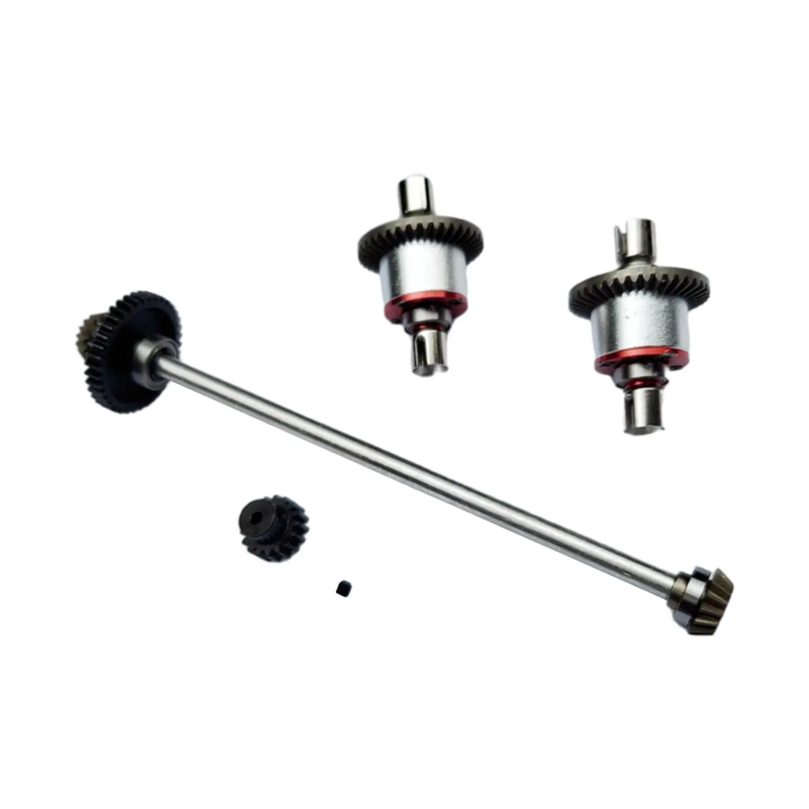 Juego de engranajes diferencial para coche de radiocontrol, accesorios de manualidades para Wltoys A959, A969, 17T, 1/18-0