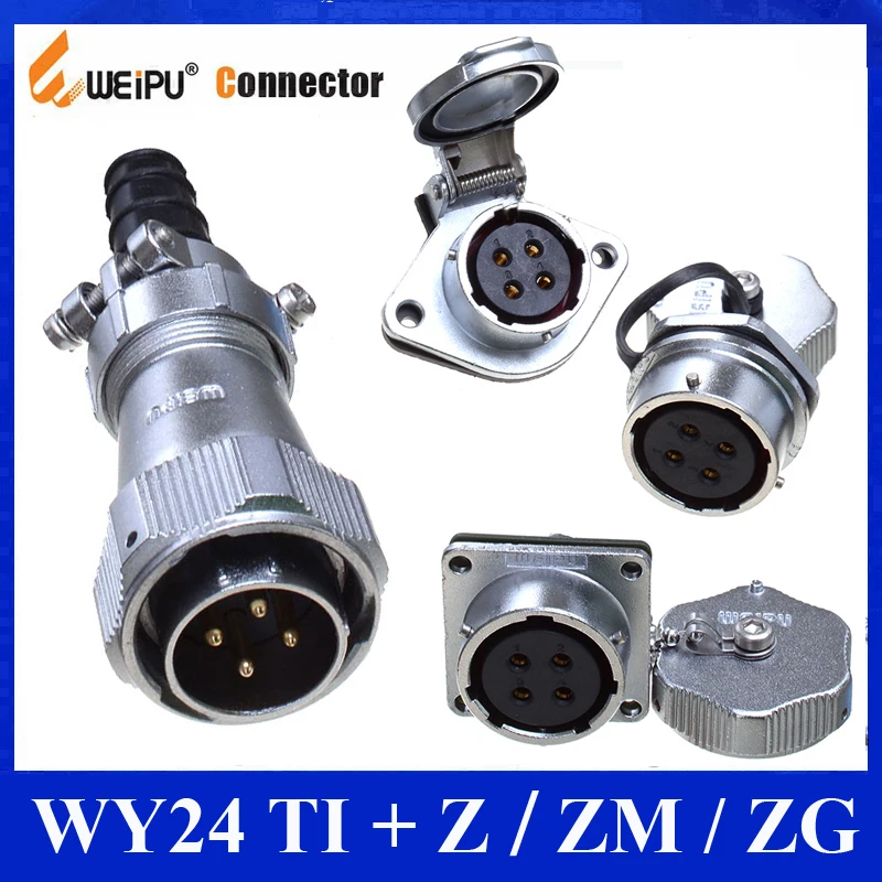 Оригинальные Weipu WY24 разъем TI + Z ZM ZG 2 3 4 9 10 12 19 Pin вилка кабеля в рукаве женский задний фланец панель