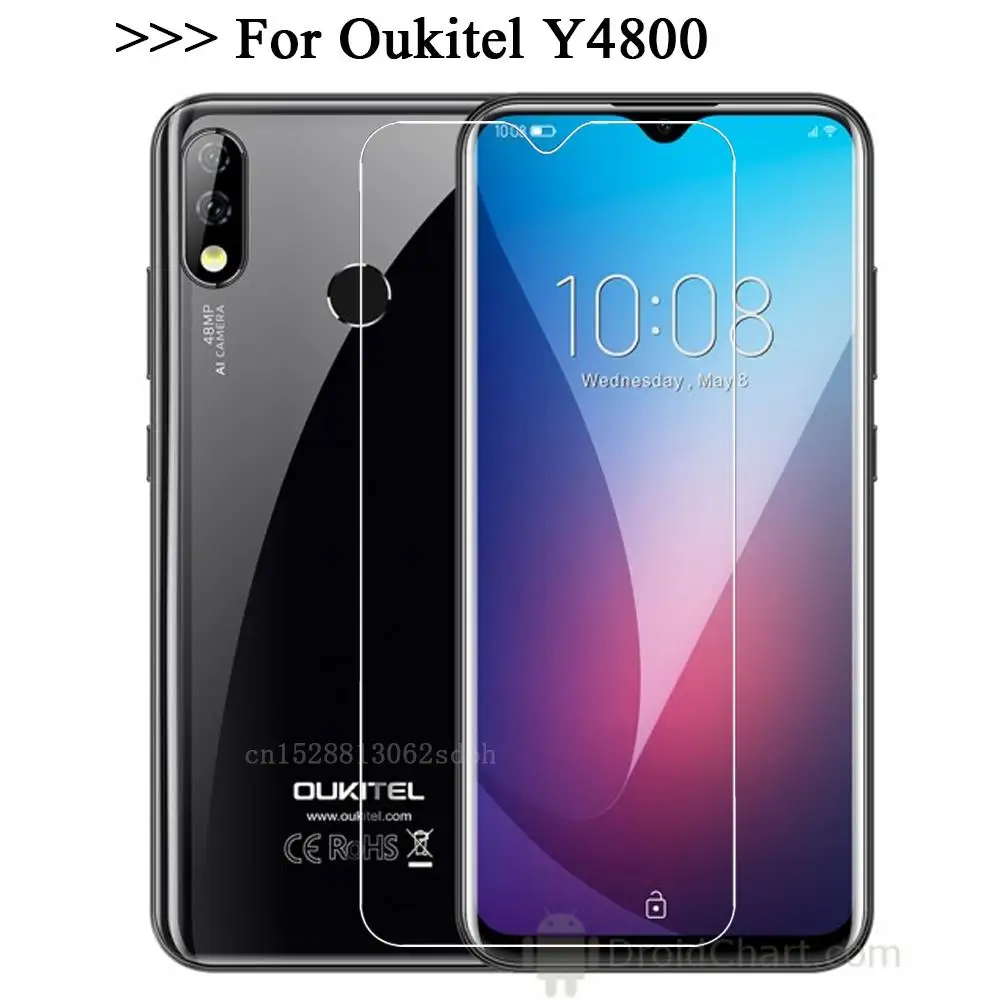 Закаленное стекло для Oukitel Y4800 Премиум 9H 2.5D Взрывозащищенная защитная пленка