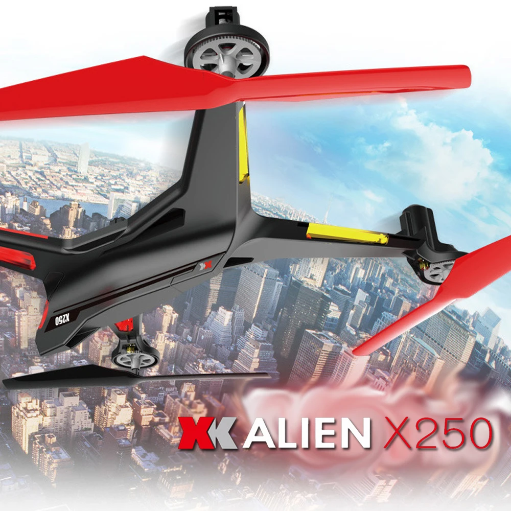XK Alien X250 2 4G 4CH 6-осевой гироскоп RC Безголовый Квадрокоптер с одной кнопкой возврата