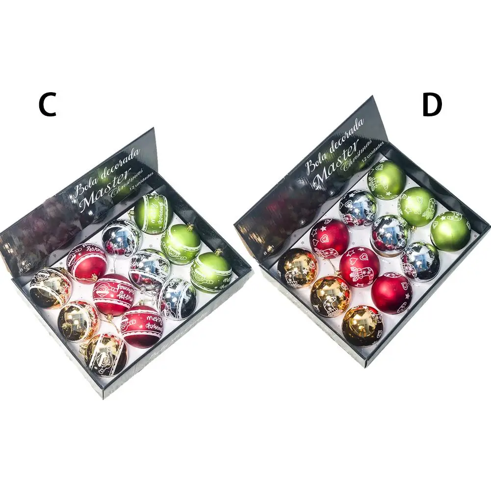 Рождественские шары украшения для рождественской елки небьющиеся большой