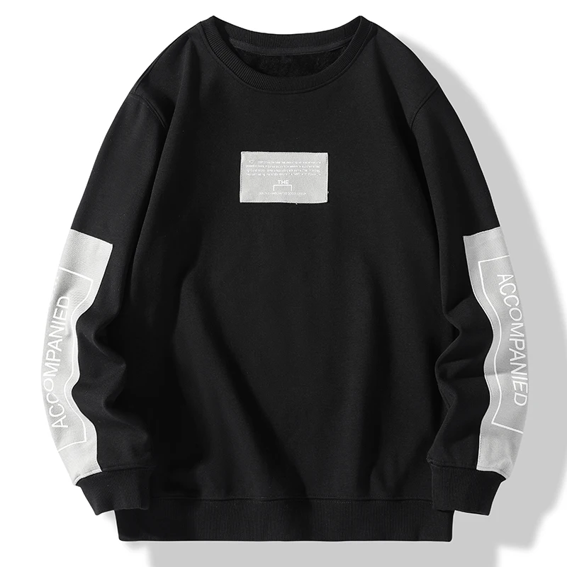 Толстовка мужская с круглым вырезом Повседневная Уличная одежда в стиле