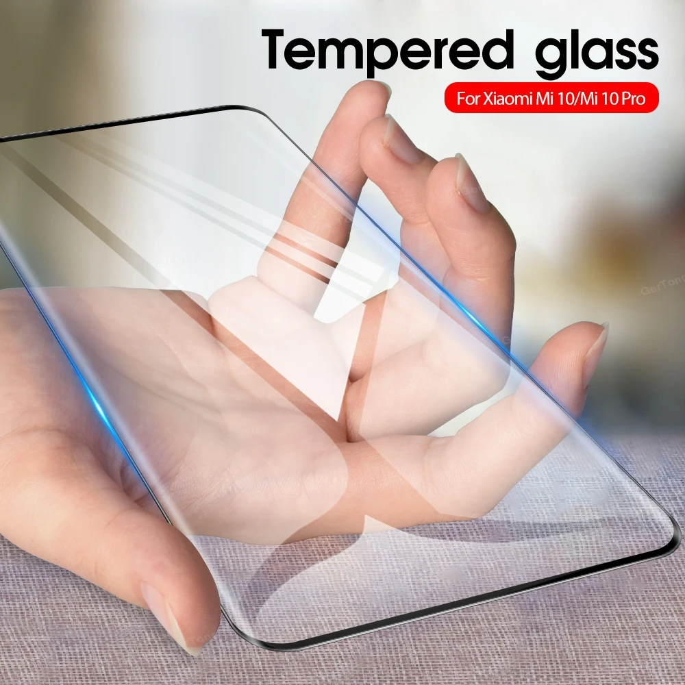 Full Cover Screen Protector Glass For Xiaomi Mi 10 Pro Mi10 Lite Note Tempered Toughened Protective | Мобильные телефоны и