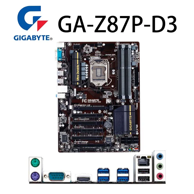 Bestellen LGA 1150 Gigabyte GA-Z87P-D3 Motherboard + CPU Intel Core I5 4690 HDMI-Kompatibel 3,5 GHz 6MB 32GB Overlocking Z87 Placa-Mãe ATX