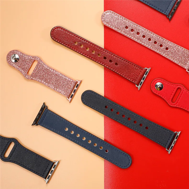 Кожаный ремешок для apple watch band apple watch 5 4 3 band 44 мм/40 мм pulseira iwatch band 42 мм/38 мм correa браслет ремень 5 4 3 2