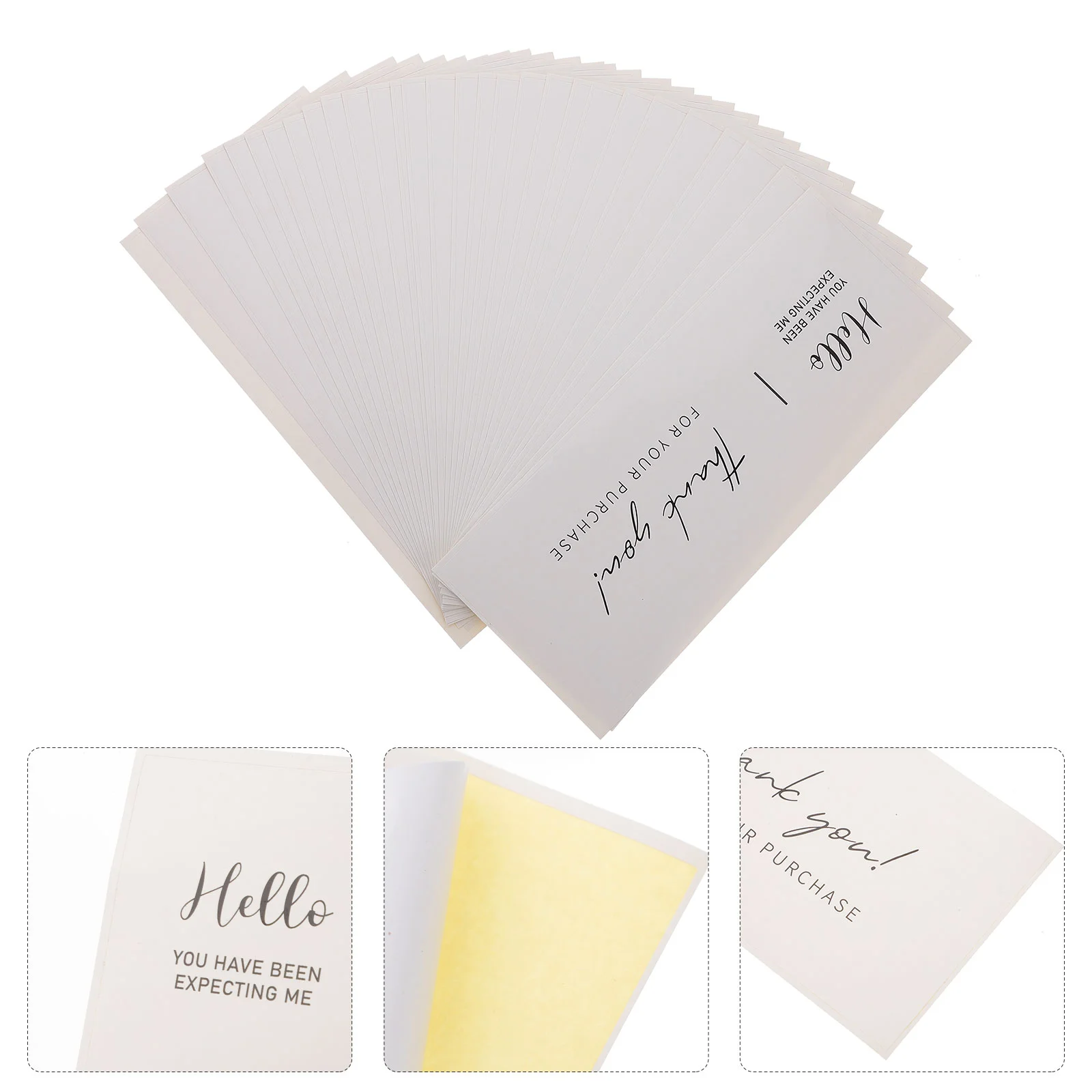 

50pcs Gift Box Seal Stickers Box Adhesive Labels Boxes Packaging Supplies