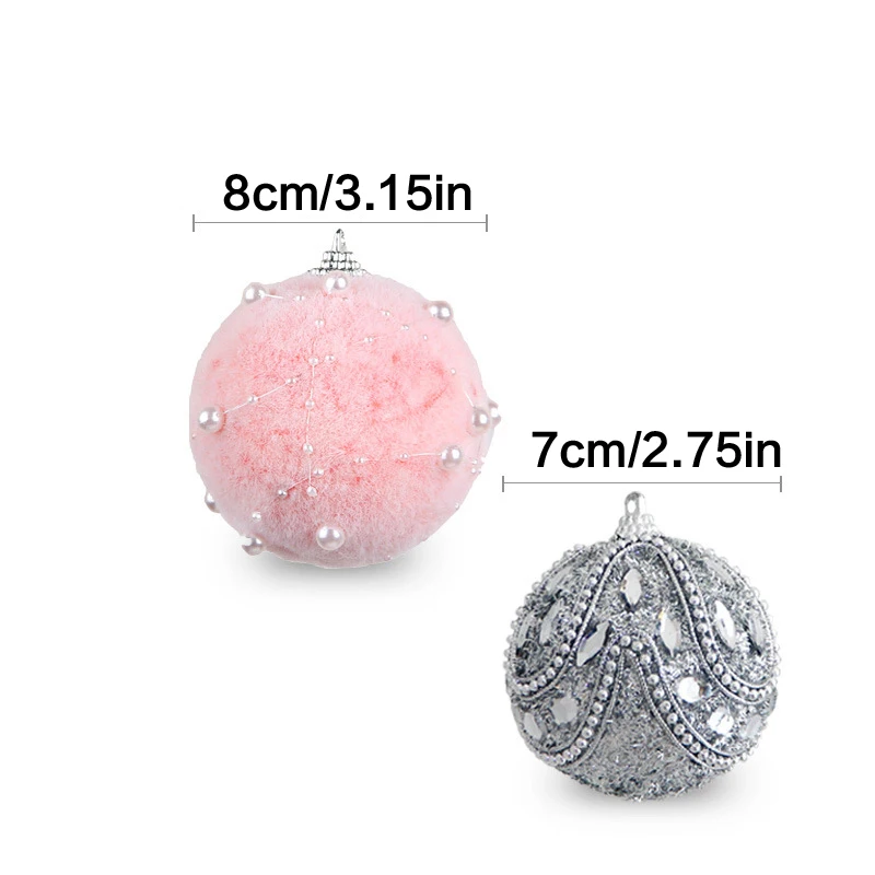 7/8 см рождественские стразы блестящие шары украшения для дома елочные подвесные