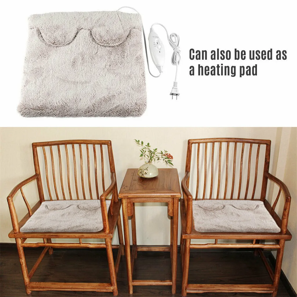 Новинка теплые удобные массажные тапочки с электрическим подогревом для ног и