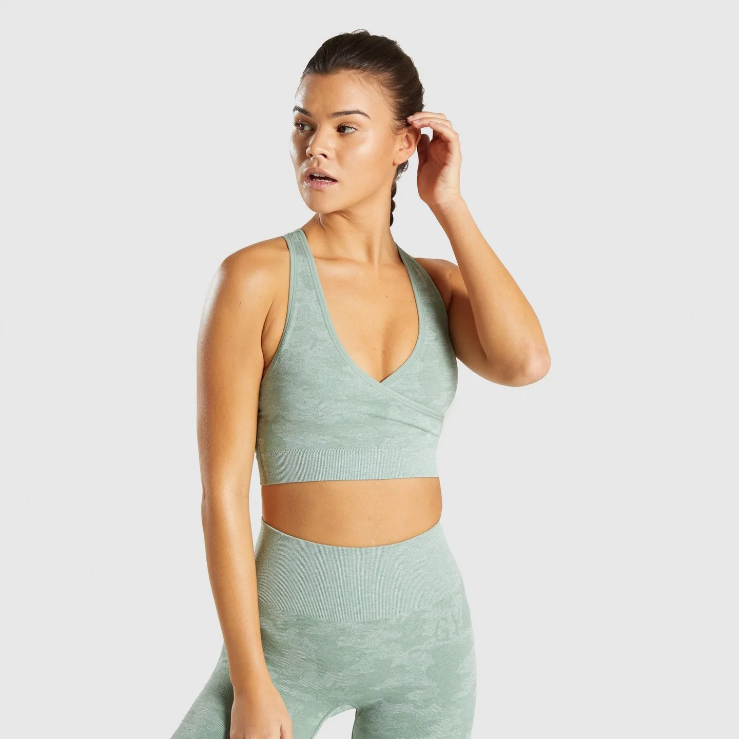 

2021 New Camo Yoga Set Women Seamless Fitness Yoga Bra Sport Bra Camouflage High Waist Gym Leggings Pants Workout Fitness Suit