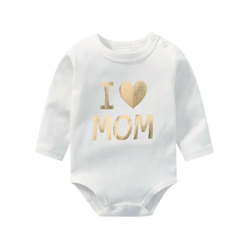 

2020 New Fashion Father's Day Toddler Baby Boys Girls Kids Long /Short Sleeve Romper Bodysuit Summer Clothes