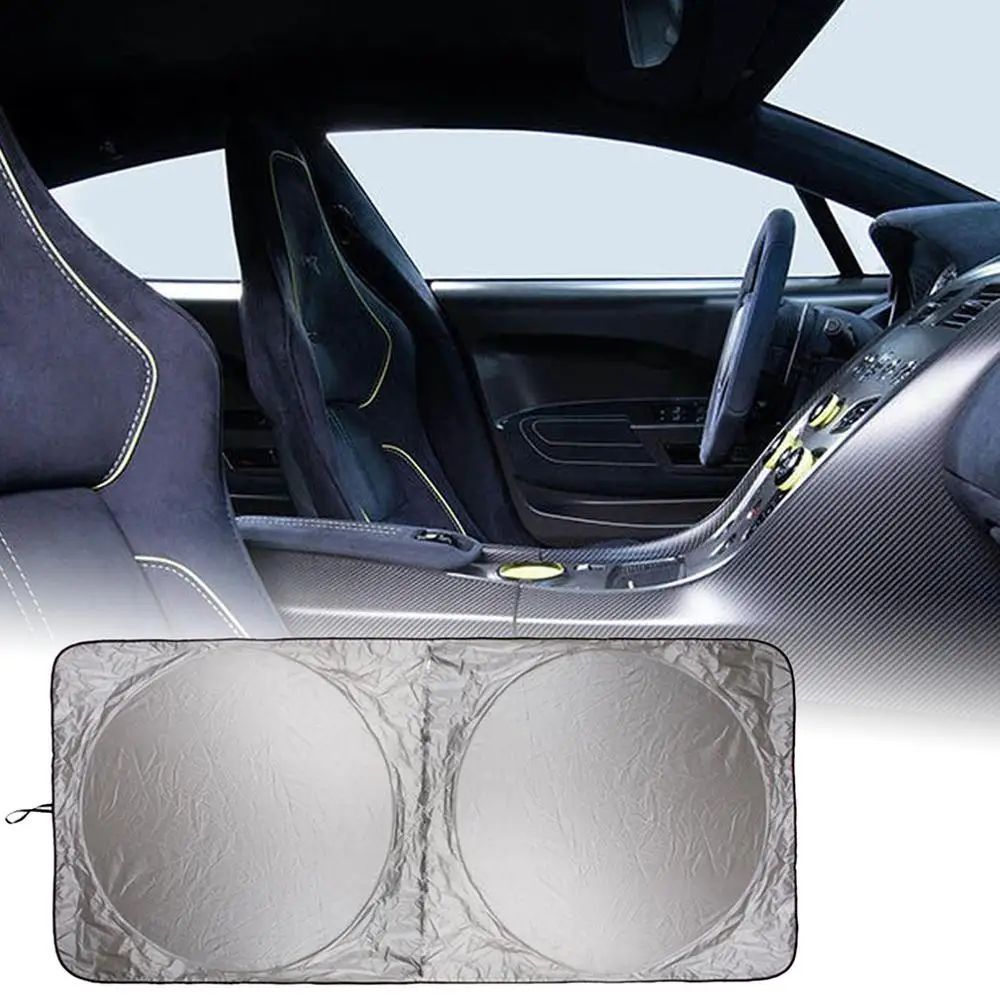 

190 X 90Cm Car Sunshade Sun Shade Windshield Front Rear Window Film Visor Cover Uv Protection Reflector Car-Styling