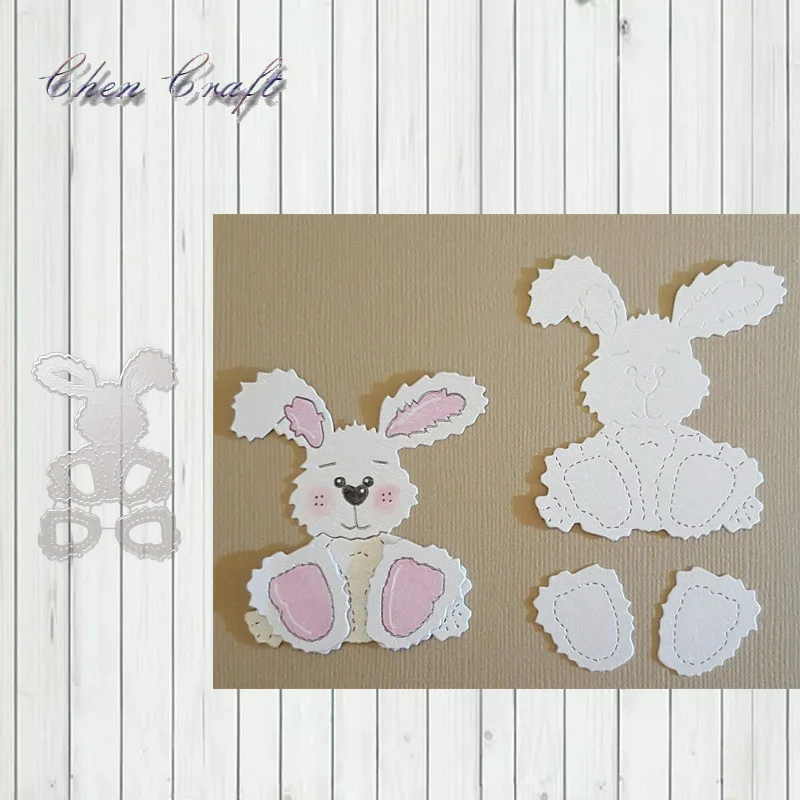 

Cartoon rabbit utting mold Christmas mold metal cutting mold mold DIY scrapbook album stamp paper card embossing