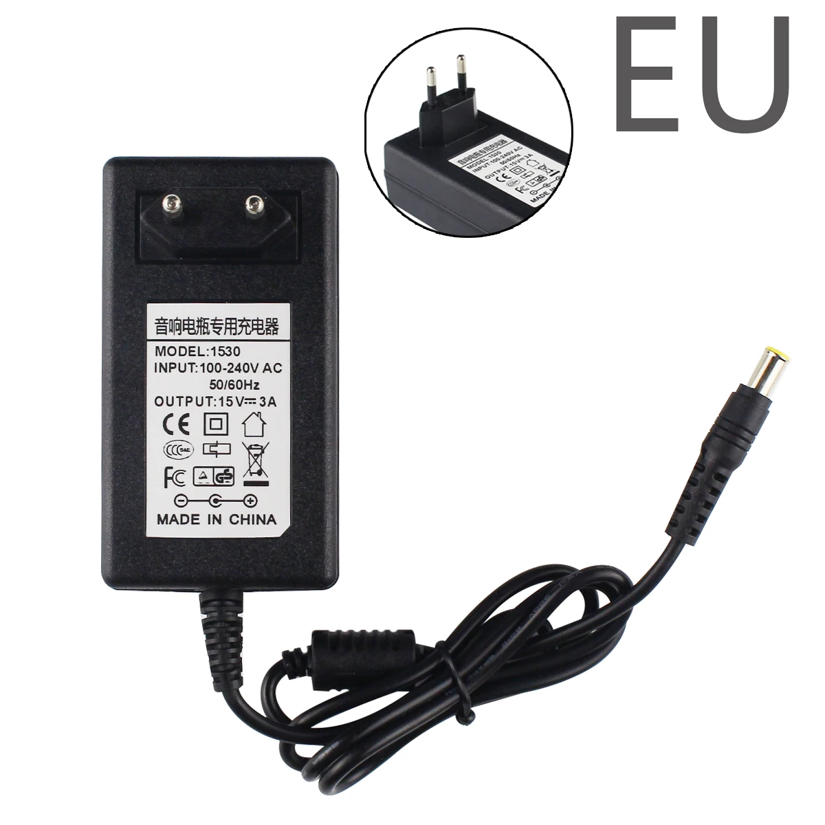 Зарядное устройство для колонок 15 В 3 А 6 4 х4 а переменный/постоянный ток