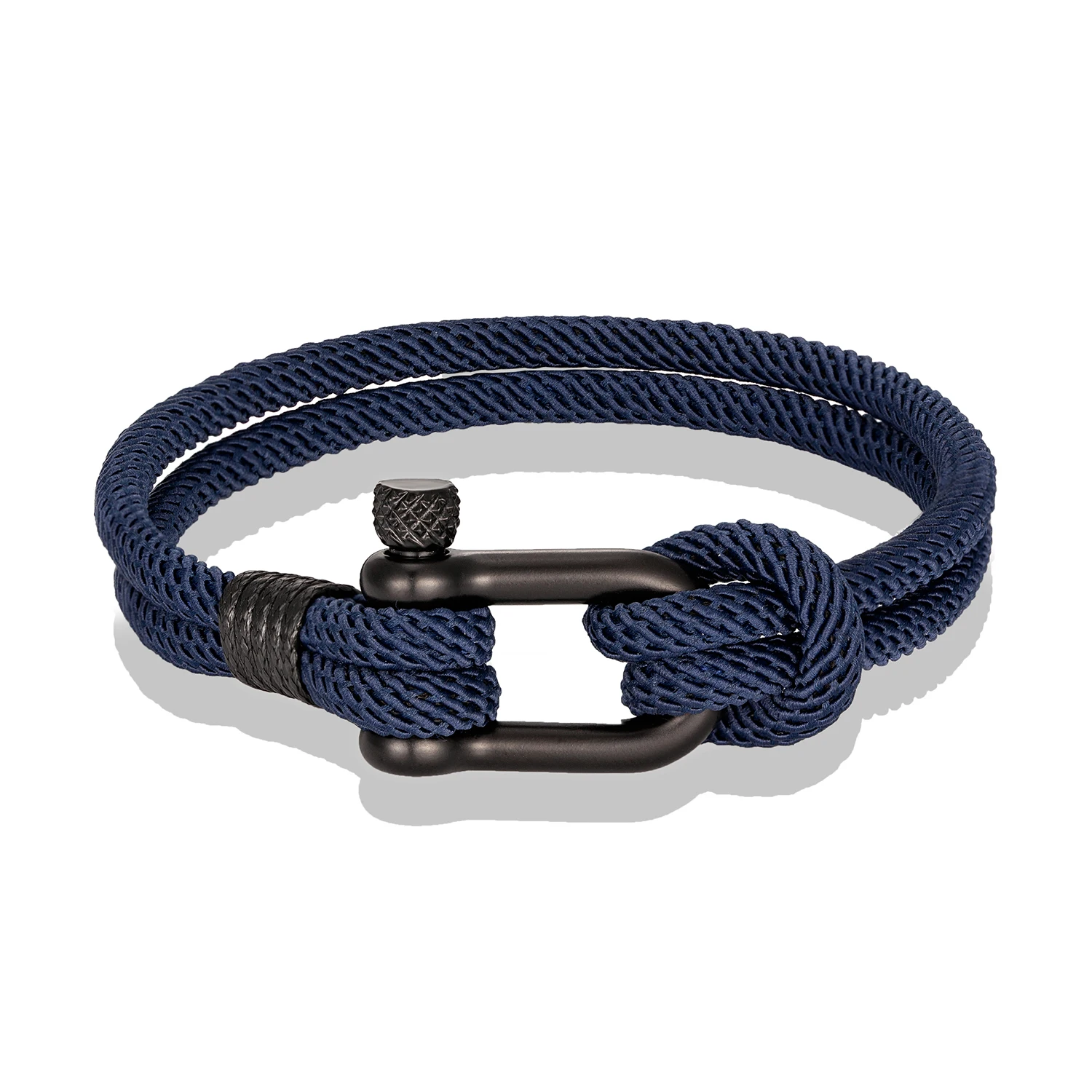 

MKENDN Men U shape Survival Bracelet Outdoor Camping Rescue Emergency Rope Bracelet For Women Black Stainless Steel Sport Buckle