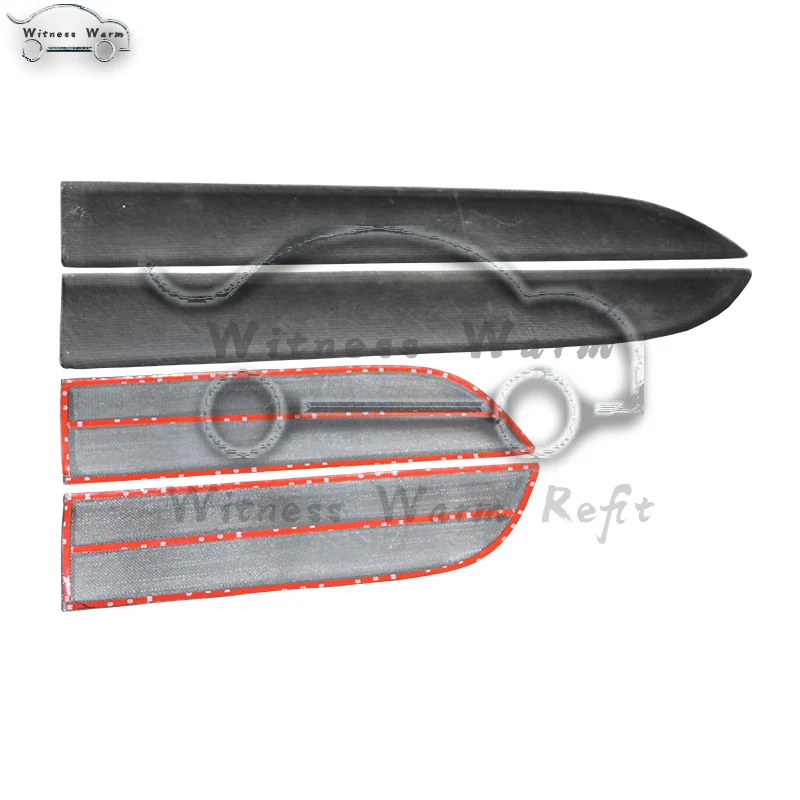 4 шт./компл. декоративные наклейки из углеродного волокна для боковой дверной