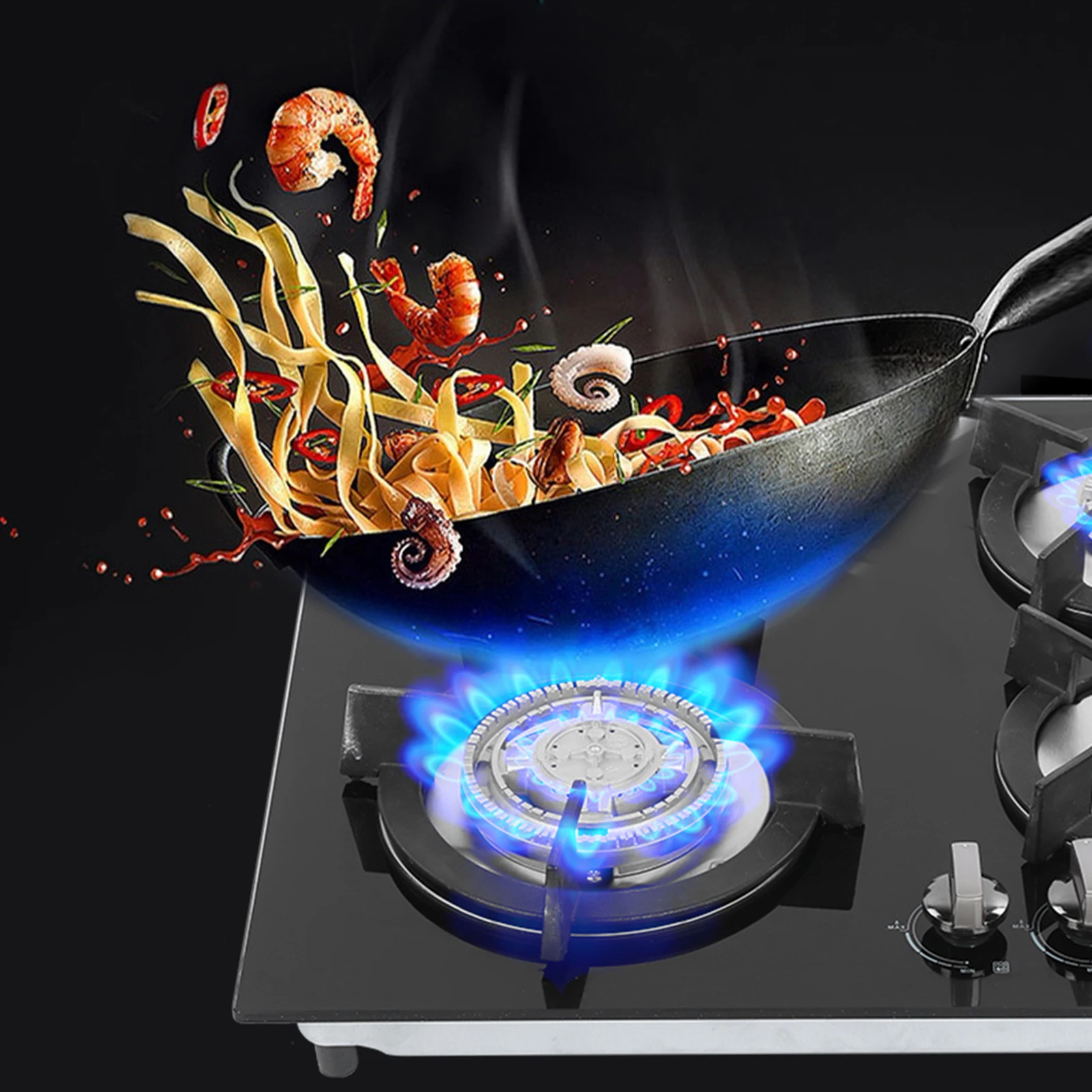 

4 Different General-purpose Burners Liquefied Gas Stove Cooker Kitchen Gas Cooking Appliance With Flameout Protection Device