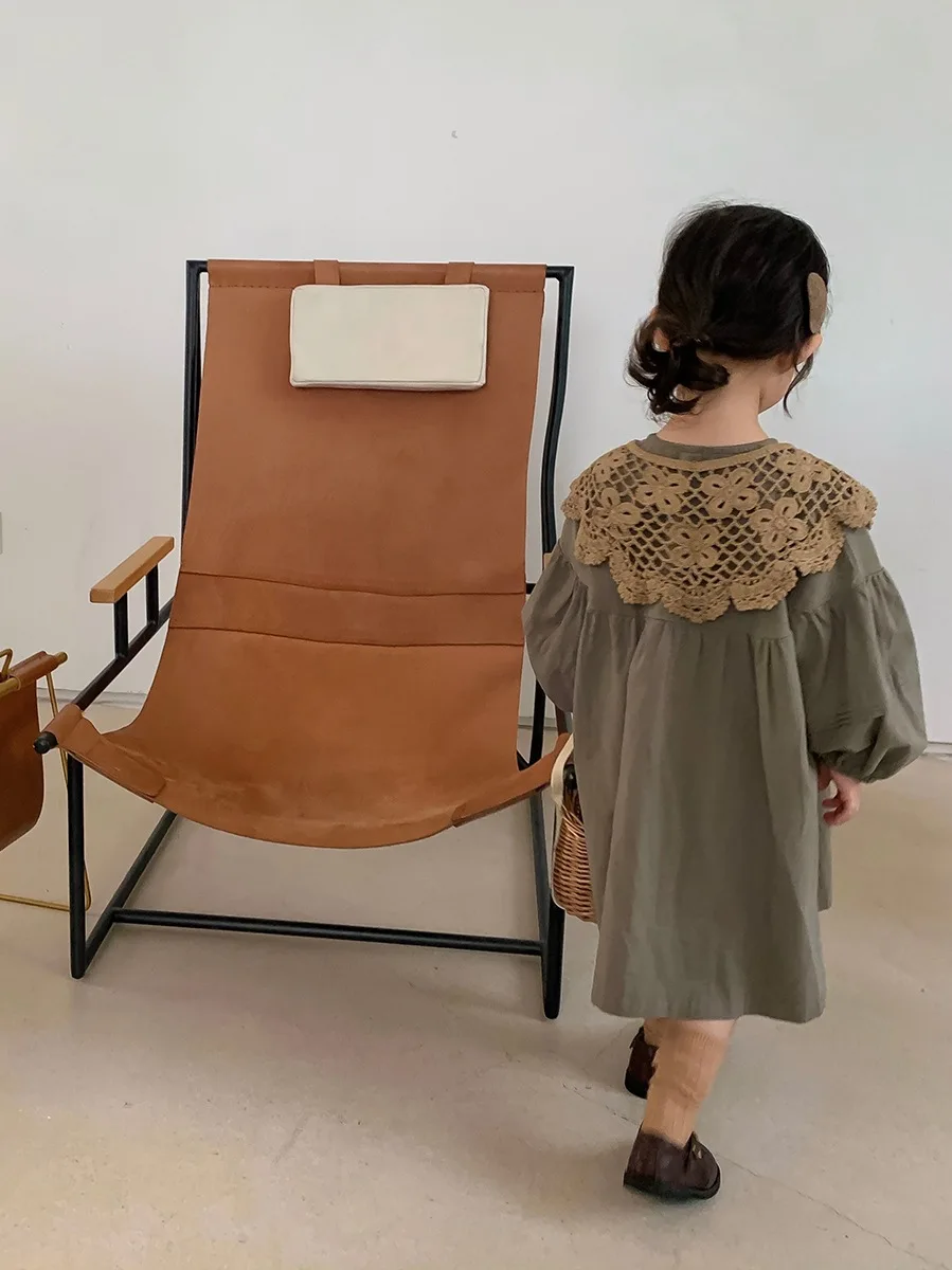 

Children Sweet Dress Spring and Summer Girls Long-sleeved Skirt Children Skirts